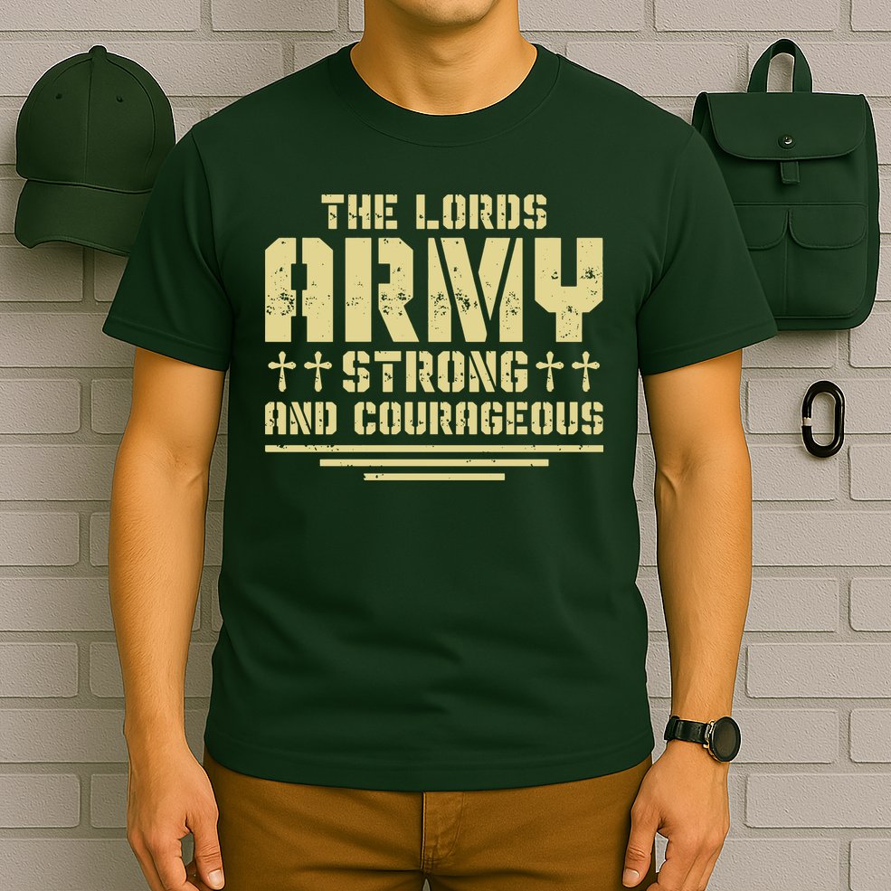 The Lords Army Strong And Courageous Jesus Christ T-Shirt