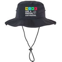 Think Like A Proton Stay Positive Funny Science Bucket Hat