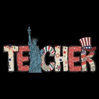 Teacher Life American Flag 4th Of July Usa Teacher Patriotic Impact Tech Backpack