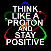 Think Like A Proton And Stay Positive Science Pom Pom 12in Knit Beanie