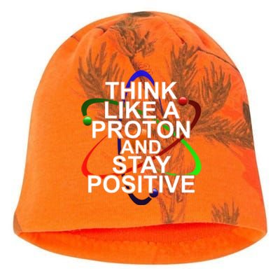 Think Like A Proton And Stay Positive Science Kati - Camo Knit Beanie