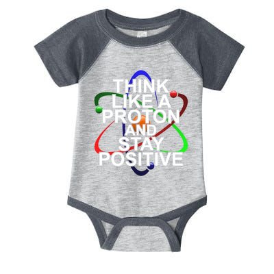 Think Like A Proton And Stay Positive Science Infant Baby Jersey Bodysuit