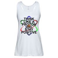 Think Like A Proton And Stay Positive Science Ladies Essential Flowy Tank