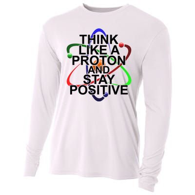 Think Like A Proton And Stay Positive Science Cooling Performance Long Sleeve Crew