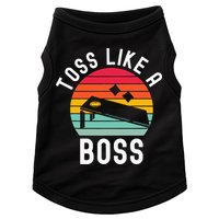Toss Like A Boss Bean Bag Player Funny Cornhole Doggie Tank