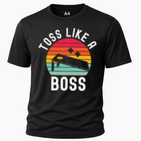 Toss Like A Boss Bean Bag Player Funny Cornhole Performance Shirt