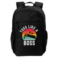 Toss Like A Boss Bean Bag Player Funny Cornhole Backpack