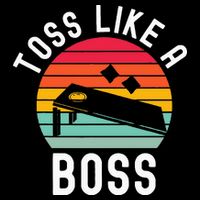 Toss Like A Boss Bean Bag Player Funny Cornhole Bucket Hat