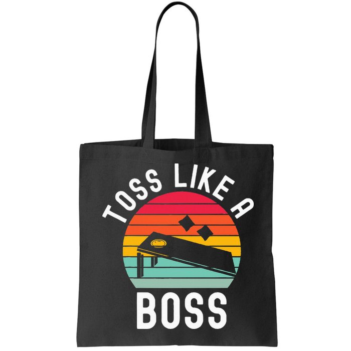 Toss Like A Boss Bean Bag Player Funny Cornhole Bag