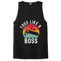 Toss Like A Boss Bean Bag Player Funny Cornhole PosiCharge Competitor Tank