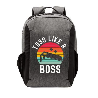 Toss Like A Boss Bean Bag Player Funny Cornhole Vector Backpack