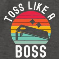 Toss Like A Boss Bean Bag Player Funny Cornhole Vector Backpack