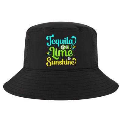 Tequila Lime And Sunshine Funny Beach Summer Vacation Cinco De Mayo Cool Comfort Performance Bucket Hat