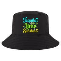 Tequila Lime And Sunshine Funny Beach Summer Vacation Cinco De Mayo Cool Comfort Performance Bucket Hat