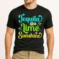 Tequila Lime And Sunshine Funny Beach Summer Vacation Cinco De Mayo Cooling Performance Crew T-Shirt