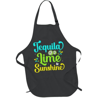 Tequila Lime And Sunshine Funny Beach Summer Vacation Cinco De Mayo Apron