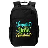 Tequila Lime And Sunshine Funny Beach Summer Vacation Cinco De Mayo Backpack