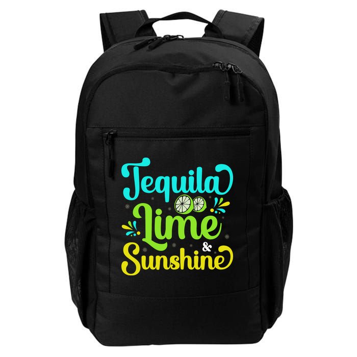 Tequila Lime And Sunshine Funny Beach Summer Vacation Cinco De Mayo Backpack