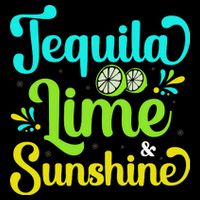 Tequila Lime And Sunshine Funny Beach Summer Vacation Cinco De Mayo Bucket Hat