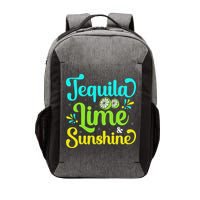 Tequila Lime And Sunshine Funny Beach Summer Vacation Cinco De Mayo Vector Backpack