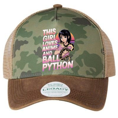 This Loves Anime Ball Python Snake Pet Ball Python Great Gift Legacy Tie Dye Trucker Hat