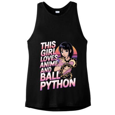 This Loves Anime Ball Python Snake Pet Ball Python Great Gift Ladies PosiCharge Tri-Blend Wicking Tank
