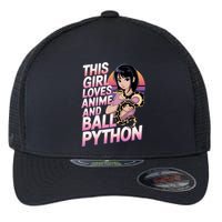 This Loves Anime Ball Python Snake Pet Ball Python Great Gift Flexfit Unipanel Trucker Cap