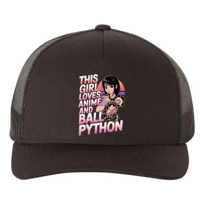 This Loves Anime Ball Python Snake Pet Ball Python Great Gift Yupoong Adult 5-Panel Trucker Hat