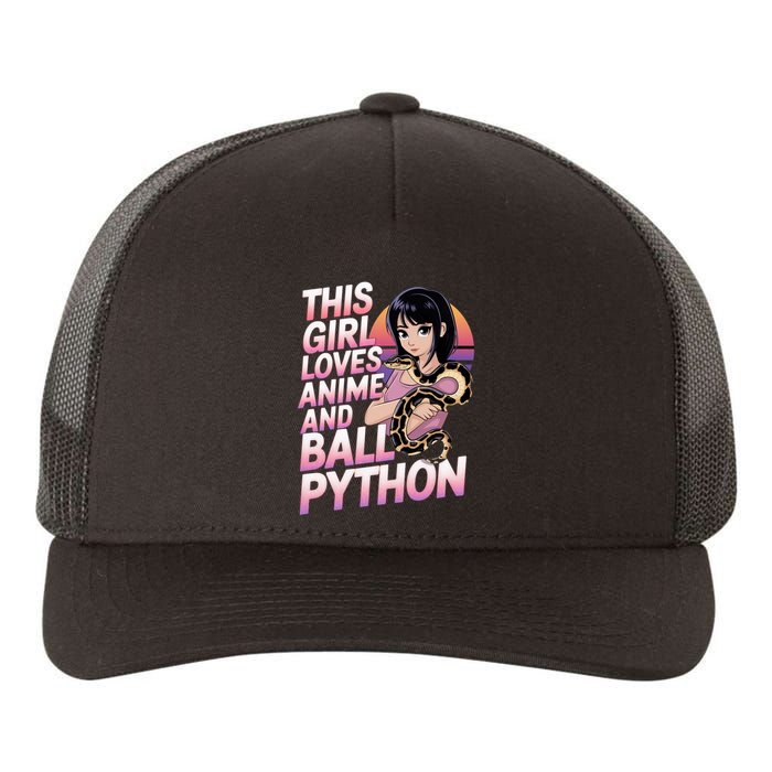 This Loves Anime Ball Python Snake Pet Ball Python Great Gift Yupoong Adult 5-Panel Trucker Hat