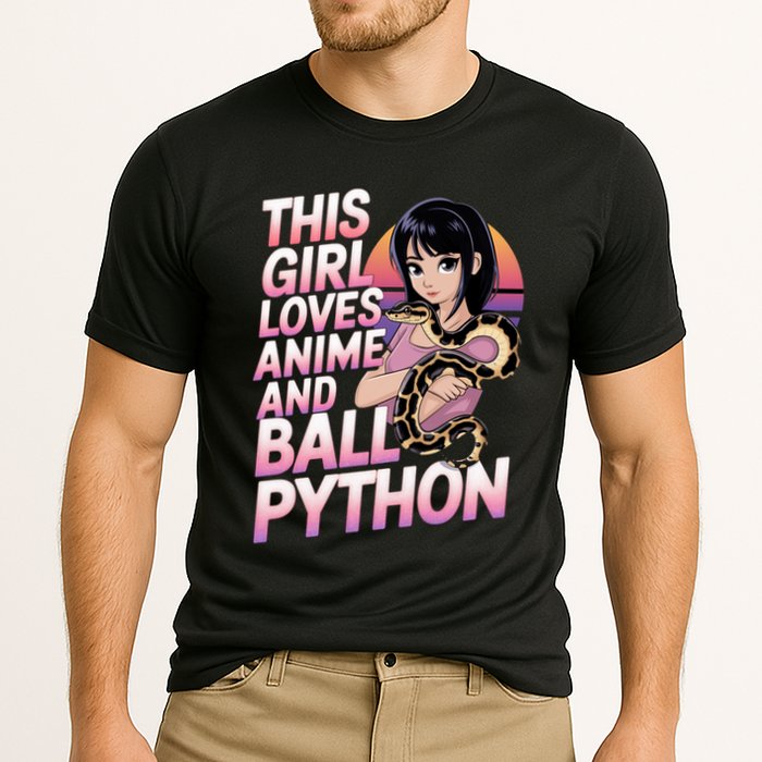 This Loves Anime Ball Python Snake Pet Ball Python Great Gift Performance Shirt