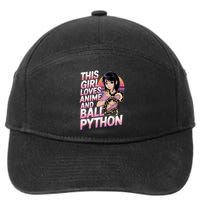This Loves Anime Ball Python Snake Pet Ball Python Great Gift 7-Panel Snapback Hat