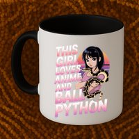 This Loves Anime Ball Python Snake Pet Ball Python Great Gift Mug