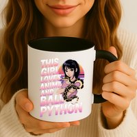 This Loves Anime Ball Python Snake Pet Ball Python Great Gift Mug