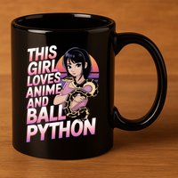 This Loves Anime Ball Python Snake Pet Ball Python Great Gift 11oz C Handle Ceramic Mug