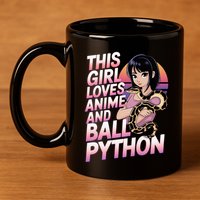 This Loves Anime Ball Python Snake Pet Ball Python Great Gift 11oz C Handle Ceramic Mug