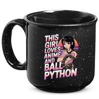 This Loves Anime Ball Python Snake Pet Ball Python Great Gift 15oz Campfire Ceramic Mug