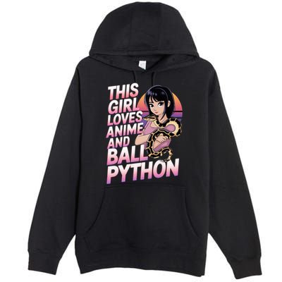 This Loves Anime Ball Python Snake Pet Ball Python Great Gift Premium Pullover Hoodie
