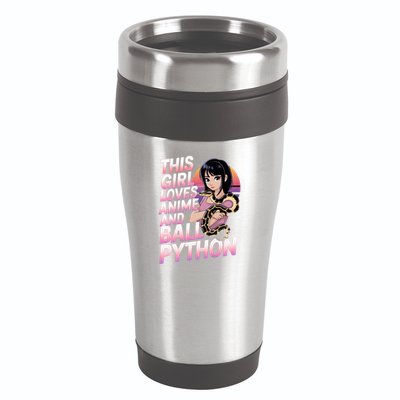 This Loves Anime Ball Python Snake Pet Ball Python Great Gift 16oz Travel Tumbler