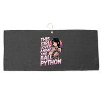 This Loves Anime Ball Python Snake Pet Ball Python Great Gift Large Microfiber Waffle Golf Towel