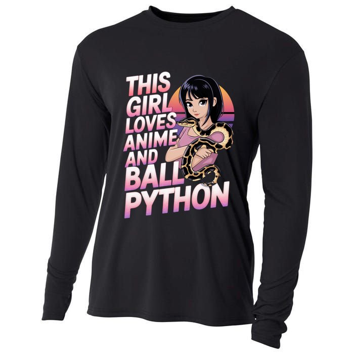 This Loves Anime Ball Python Snake Pet Ball Python Great Gift Cooling Performance Long Sleeve Crew