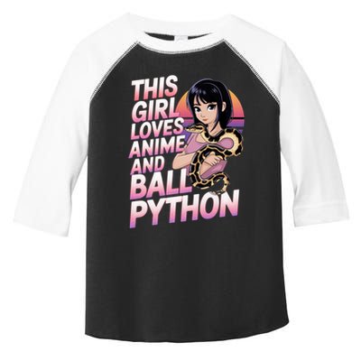 This Loves Anime Ball Python Snake Pet Ball Python Great Gift Toddler Fine Jersey T-Shirt