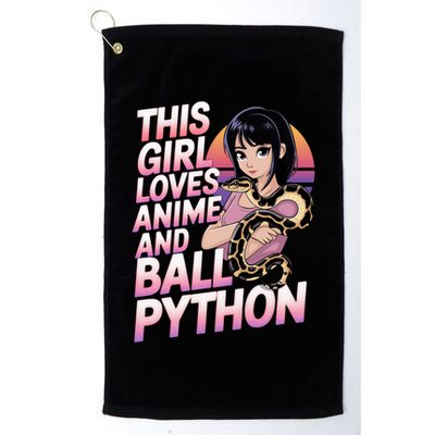 This Loves Anime Ball Python Snake Pet Ball Python Great Gift Golf Towel