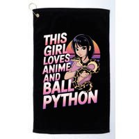 This Loves Anime Ball Python Snake Pet Ball Python Great Gift Golf Towel