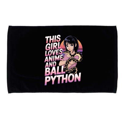 This Loves Anime Ball Python Snake Pet Ball Python Great Gift Microfiber Hand Towel