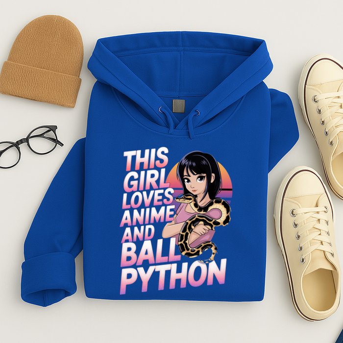This Loves Anime Ball Python Snake Pet Ball Python Great Gift Hoodie