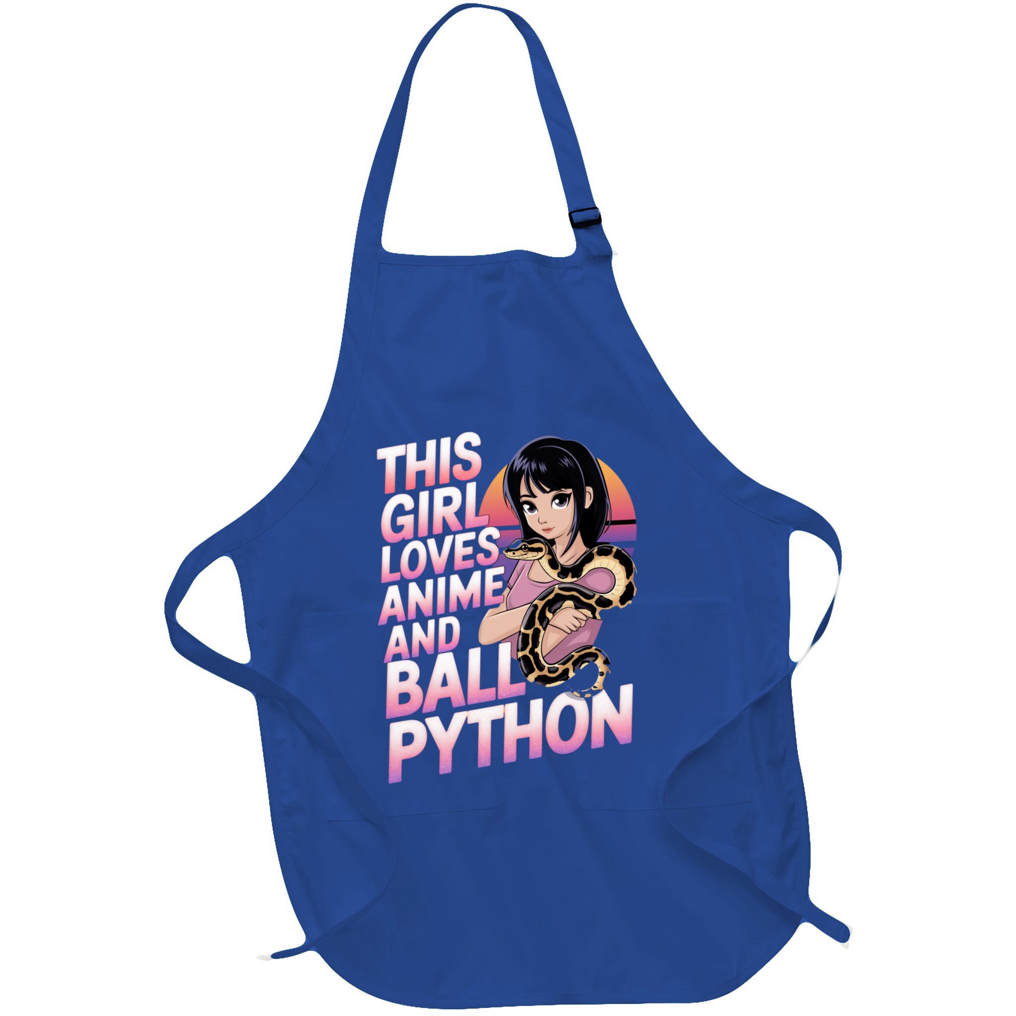 This Loves Anime Ball Python Snake Pet Ball Python Great Gift Apron