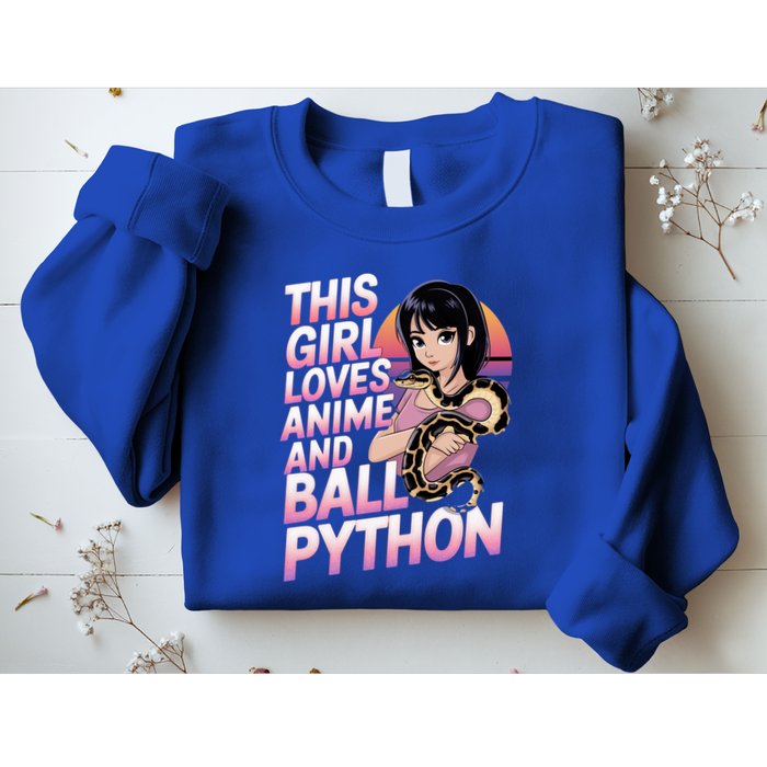 This Loves Anime Ball Python Snake Pet Ball Python Great Gift Sweatshirt