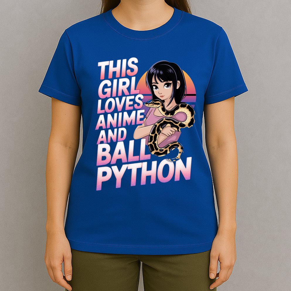 This Loves Anime Ball Python Snake Pet Ball Python Great Gift T-Shirt