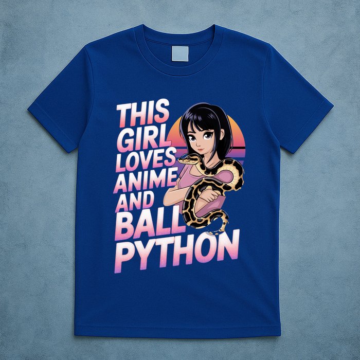 This Loves Anime Ball Python Snake Pet Ball Python Great Gift T-Shirt