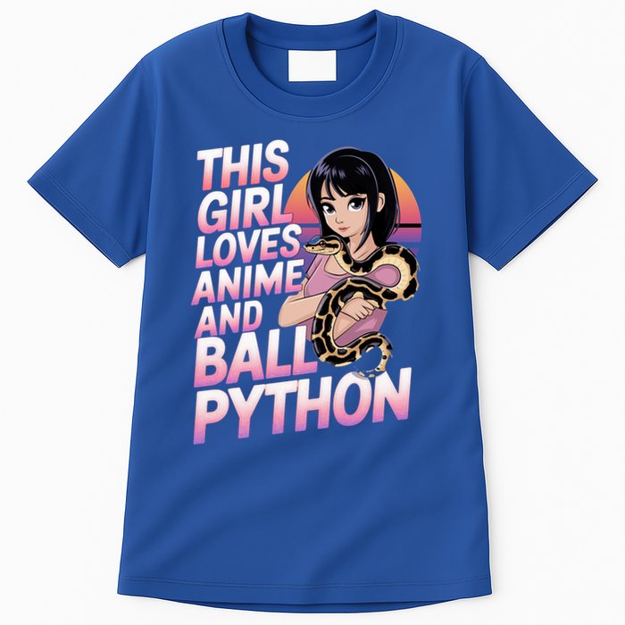 This Loves Anime Ball Python Snake Pet Ball Python Great Gift Tall T-Shirt